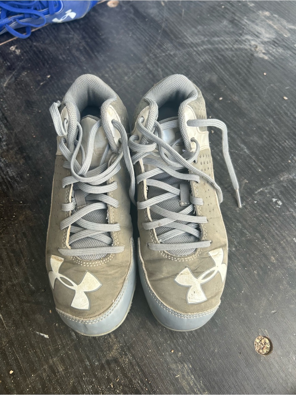 Under Armour Kids Gray and Light Gray Sneakers